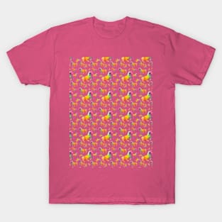 Rainbow Unicorn Pattern T-Shirt